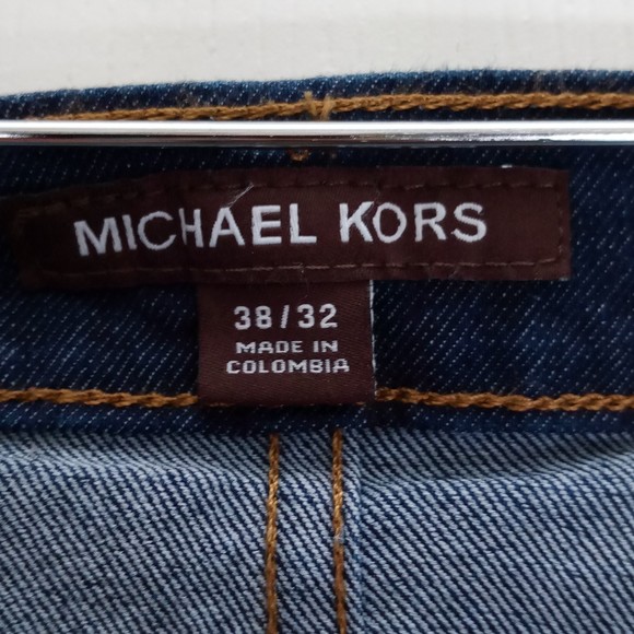 NWT Michael Kors Men's Parker Dark Denim Jeans in Size 38W/ 32 L - Picture 3 of 7